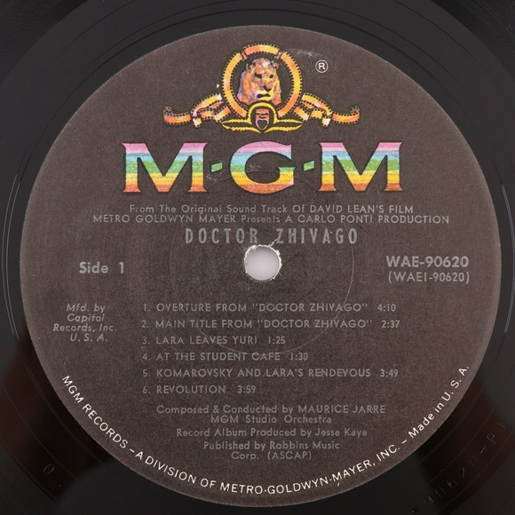 Dr Zhivago The Original Soundtrack Album MGM Vinyl LP 12" Vinyl LP WAE-90620 - Picture 6 of 12